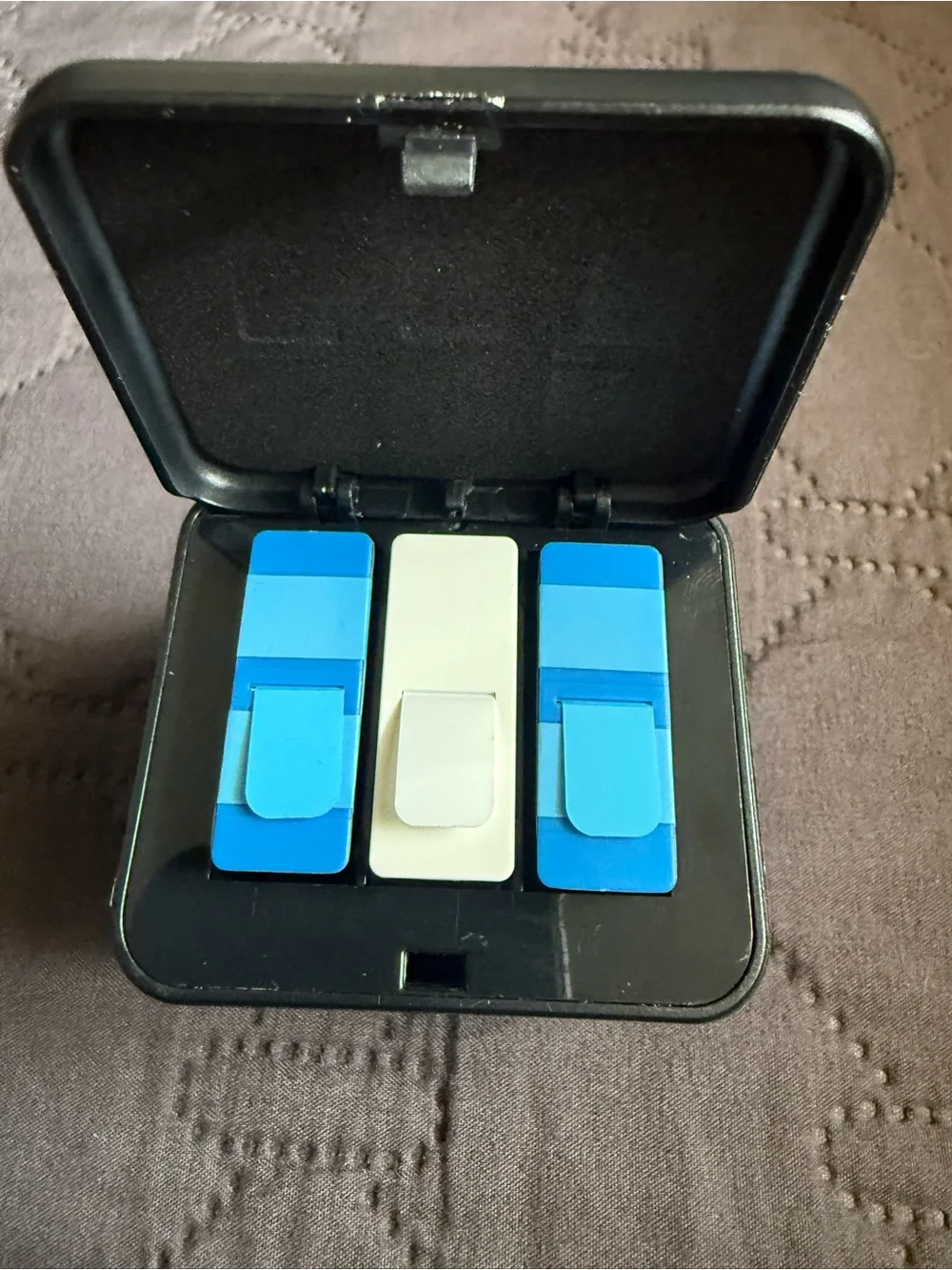 GoPro Black Speckled Action Camera with Blue Logo
